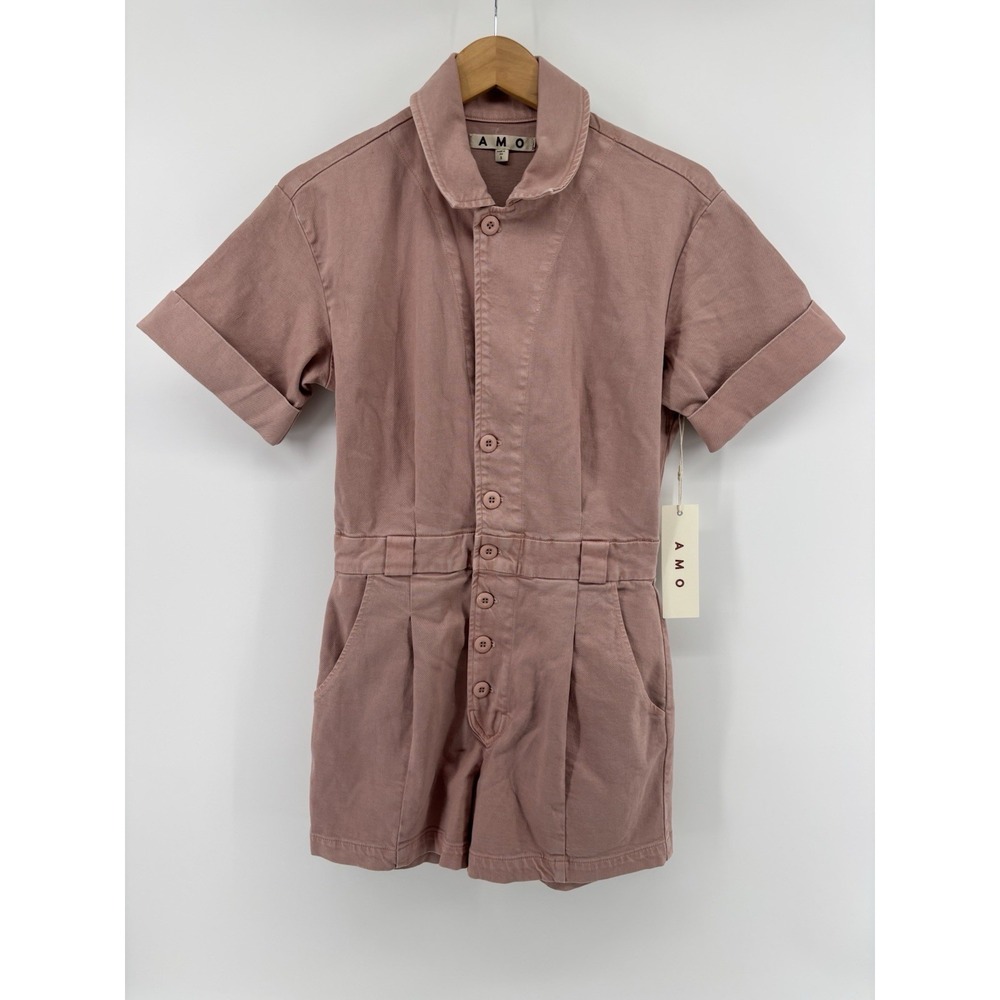 NWT AMO Rosalind Short Jumpsuit Sz S Romper USA Rare MSRP $398